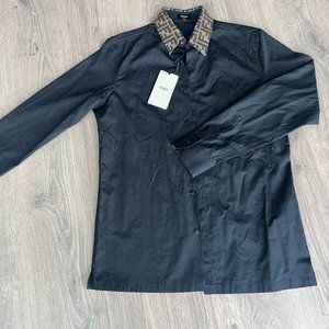 NWT Fendi Timeles Black Cotton Shirt